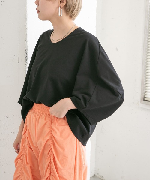 KBF（ケイビーエフ）の「立体スリーブカットソー（Tシャツ/カットソー・レディース・ブラック/ブルー系その他/ホワイト系その他・ONE）」の14枚目の写真