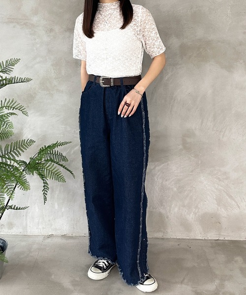 kutir(クティール)の「kutirlune/デザインバックルベルト(ベルト・レディース・ブラック/ダークブラウン・FREE)」の4枚目の写真