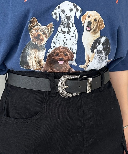 kutir(クティール)の「kutirlune/デザインバックルベルト(ベルト・レディース・ブラック/ダークブラウン・FREE)」の9枚目の写真