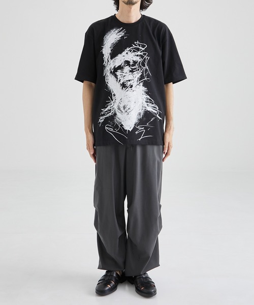 【TAAKK/ターク】SILK DRAWING S/S SHIRT サイズ2 TAAKK/ターク】別注Drawing S/S Shirt（シャツ/ブラウス