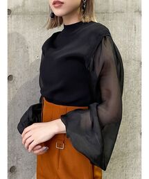 MURUA | シャイニースリーブドッキングニット(ニット/セーター)