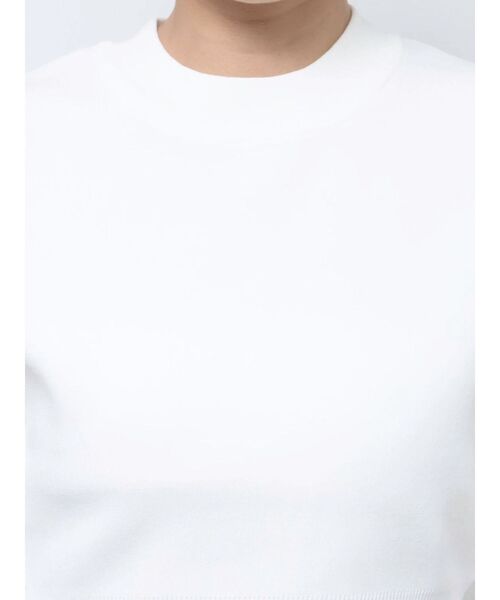 MURUA（ムルーア）の「シャイニースリーブドッキングニット（ニット/セーター・レディース・ブラック/ホワイト/ブルー・FREE）」の19枚目の写真