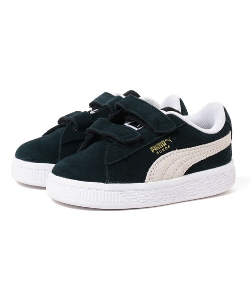 PUMA（プーマ）の「PUMA / ベビー スウェード クラシック XXI V INF （12～16cm）（スニーカー・キッズ・ブラック/ネイビー/ホワイト・14/15 /12/16/13）」の2枚目の写真