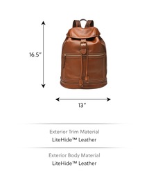 FOSSIL リュック ブラウン レザー 3way フォッシル バッグ 革 茶 FOSSIL - FOSSIL リュック ブラウン レザー 3way フォッシル