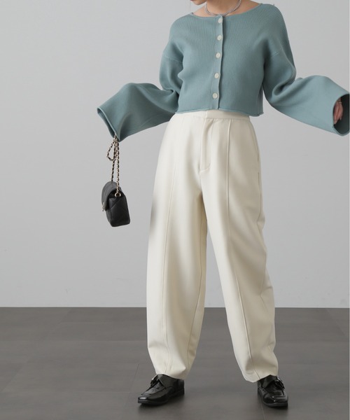 FREE'S MART（フリーズマート）の「【グリーンカラーWEB限定】前後2Wayレースアップカーディガン（カーディガン/ボレロ・レディース・ホワイト/ピンク/グリーン/ブラック・FREE）」の15枚目の写真