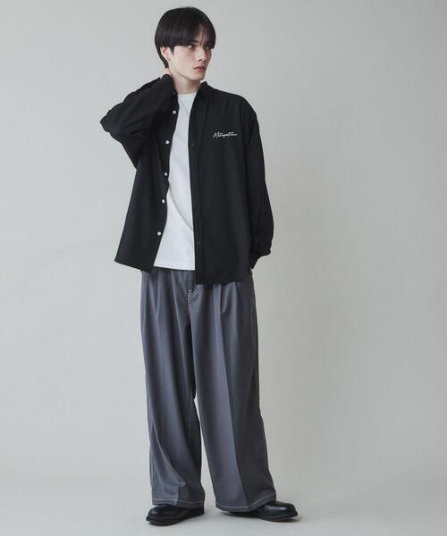 LUCY（ルーシー）の「LUCY/アムンゼンシンプルロゴBIGシャツ（シャツ/ブラウス・メンズ・ホワイト/ブラック・LARGE/MEDIUM）」の19枚目の写真