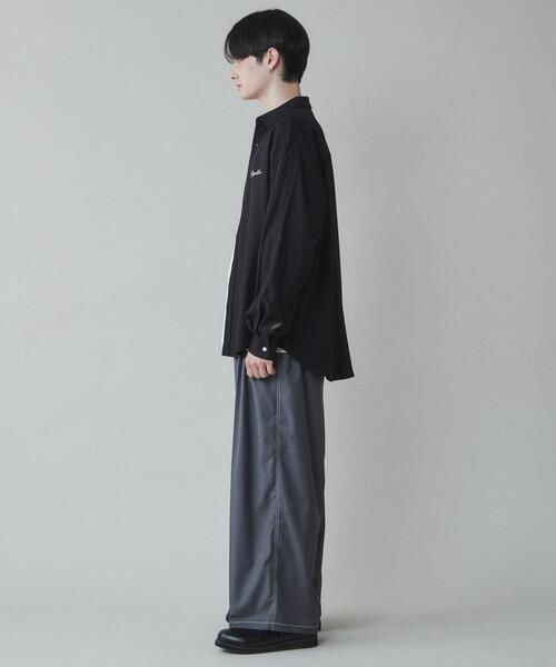 LUCY（ルーシー）の「LUCY/アムンゼンシンプルロゴBIGシャツ（シャツ/ブラウス・メンズ・ホワイト/ブラック・LARGE/MEDIUM）」の7枚目の写真