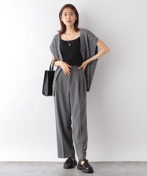 GLOBAL WORK(グローバルワーク)の「トリプルイージーカーディガンベスト/906736(ベスト・レディース・ブラウン/ブラック系その他/ブラック/アイボリー・FREE)」の14枚目の写真