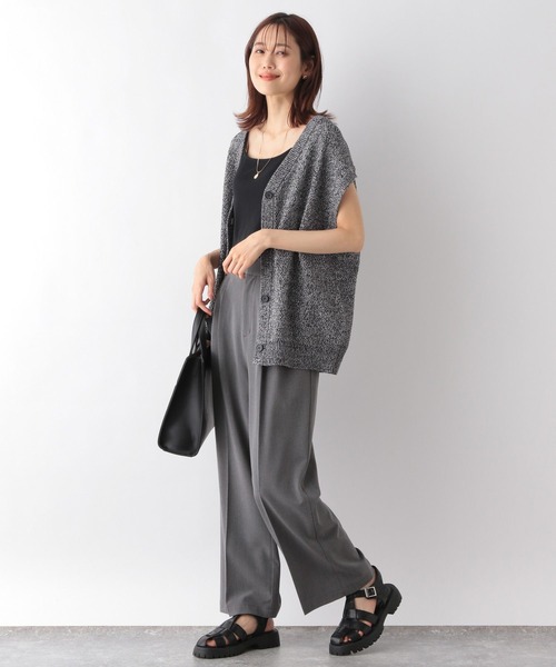 GLOBAL WORK(グローバルワーク)の「トリプルイージーカーディガンベスト/906736(ベスト・レディース・ブラウン/ブラック系その他/ブラック/アイボリー・FREE)」の16枚目の写真