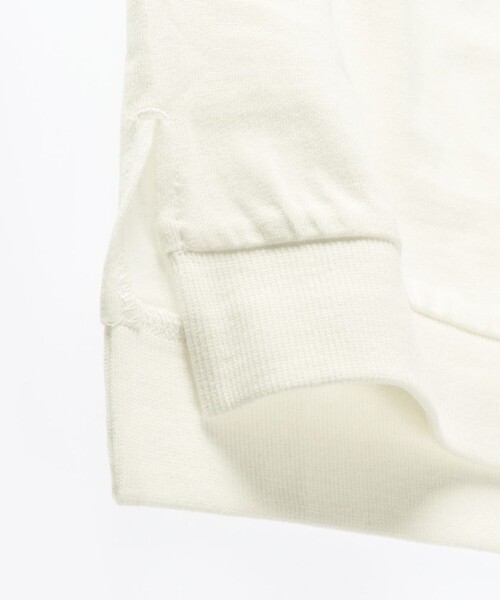 BRANSHES(ブランシェス)の「ロゴアップリケ7分袖Tシャツ(Tシャツ/カットソー・キッズ・チャコールグレー/オフホワイト・120/110/140/90/130/100/150)」の12枚目の写真