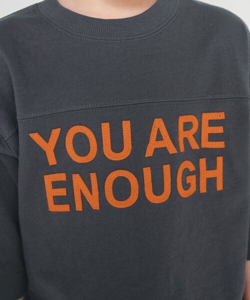 BRANSHES(ブランシェス)の「ロゴアップリケ7分袖Tシャツ(Tシャツ/カットソー・キッズ・チャコールグレー/オフホワイト・120/110/140/90/130/100/150)」の18枚目の写真