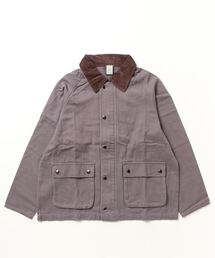 folka | 2-8A12 コールカラーデザインジャケット【folka】ワーク カバーオール ジャケット ボックスシルエット コットン(カバーオール)