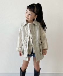 【KIDS】【WEB限定】フェイクレザーベスト