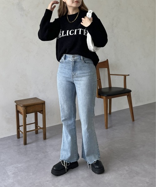 prose verse（プロズヴェール）の「ジャガードロゴニット（ニット/セーター・レディース・ネイビー/ベージュ/ブラック・ﾌﾘ-）」の19枚目の写真