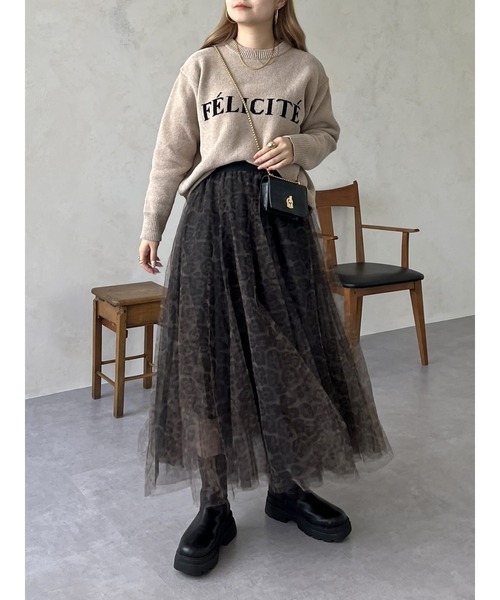 prose verse（プロズヴェール）の「ジャガードロゴニット（ニット/セーター・レディース・ネイビー/ベージュ/ブラック・ﾌﾘ-）」の10枚目の写真