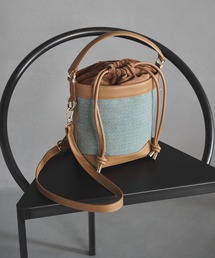 N.（N. Natural Beauty Basic） | ◆バケツ型チェックショルダーバッグ(ビジネスバッグ)