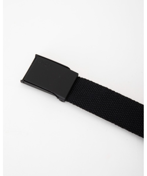 RVCA（ルーカ）の「RVCA メンズ  OPTION WEB BELT ベルト【2023年秋冬モデル】/ルーカ無地シンプルギミックベルト（ベルト・メンズ・ブラック・FREE）」の3枚目の写真