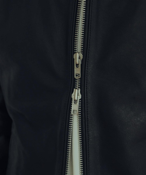 ITEMS URBANRESEARCH（アイテムズ アーバンリサーチ）の「ゴートレザー シングライダースジャケット（ライダースジャケット・メンズ・ブラック・LARGE/MEDIUM）」の11枚目の写真