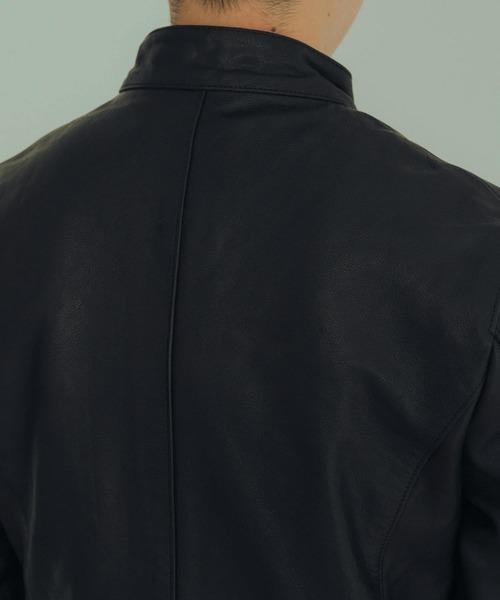 ITEMS URBANRESEARCH（アイテムズ アーバンリサーチ）の「ゴートレザー シングライダースジャケット（ライダースジャケット・メンズ・ブラック・LARGE/MEDIUM）」の13枚目の写真