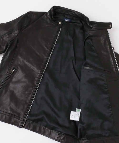 ITEMS URBANRESEARCH（アイテムズ アーバンリサーチ）の「ゴートレザー シングライダースジャケット（ライダースジャケット・メンズ・ブラック・LARGE/MEDIUM）」の17枚目の写真