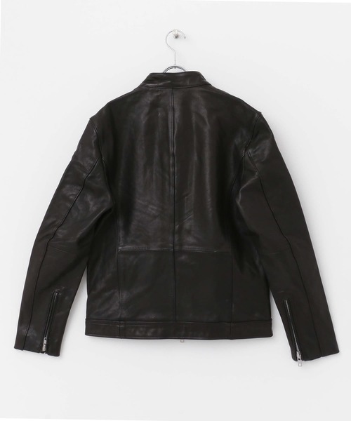 ITEMS URBANRESEARCH（アイテムズ アーバンリサーチ）の「ゴートレザー シングライダースジャケット（ライダースジャケット・メンズ・ブラック・LARGE/MEDIUM）」の18枚目の写真