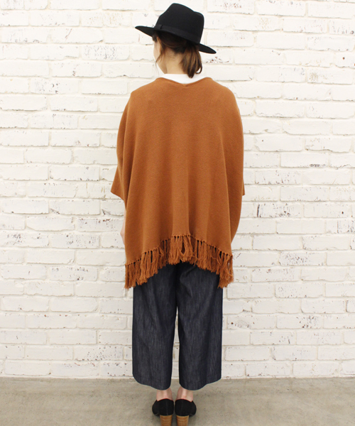 CIAOPANIC(チャオパニック)の「【Ciaopanic】裾フリンジニットカーディガン(カーディガン/ボレロ・レディース・ホワイト/ブラック/キャメル・FREE)」の6枚目の写真