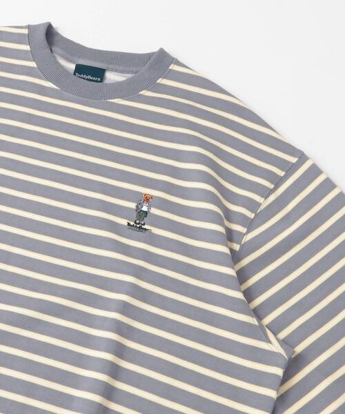 TeddyBear SPORTS BRAND（テディベアスポーツブランド）の「TEDDY BEAR ボーダー スウェットプルオーバー（スウェット・メンズ・ブラウン系その他/グレー系その他/ブラック系その他・LARGE/MEDIUM）」の5枚目の写真