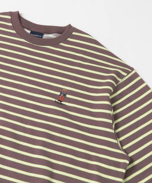 TeddyBear SPORTS BRAND（テディベアスポーツブランド）の「TEDDY BEAR ボーダー スウェットプルオーバー（スウェット・メンズ・ブラウン系その他/グレー系その他/ブラック系その他・LARGE/MEDIUM）」の8枚目の写真