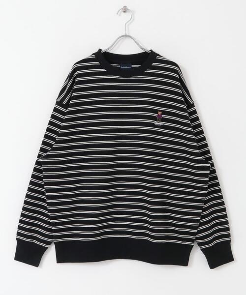 TeddyBear SPORTS BRAND（テディベアスポーツブランド）の「TEDDY BEAR ボーダー スウェットプルオーバー（スウェット・メンズ・ブラウン系その他/グレー系その他/ブラック系その他・LARGE/MEDIUM）」の9枚目の写真