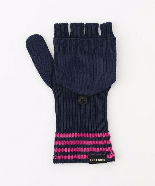 FRAPBOIS（フラボア）の「ネオンフィッシャー グローブ（手袋・レディース・ネイビー/ベージュ・FREE）」の7枚目の写真