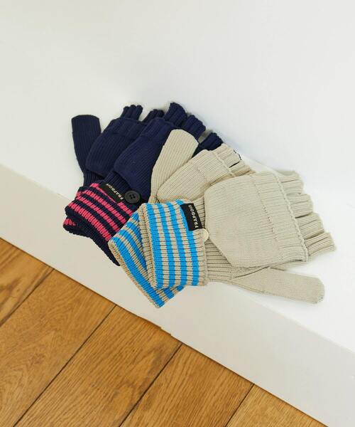 FRAPBOIS（フラボア）の「ネオンフィッシャー グローブ（手袋・レディース・ネイビー/ベージュ・FREE）」の10枚目の写真