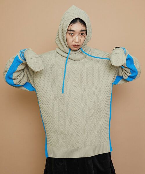 FRAPBOIS（フラボア）の「ネオンフィッシャー グローブ（手袋・レディース・ネイビー/ベージュ・FREE）」の14枚目の写真