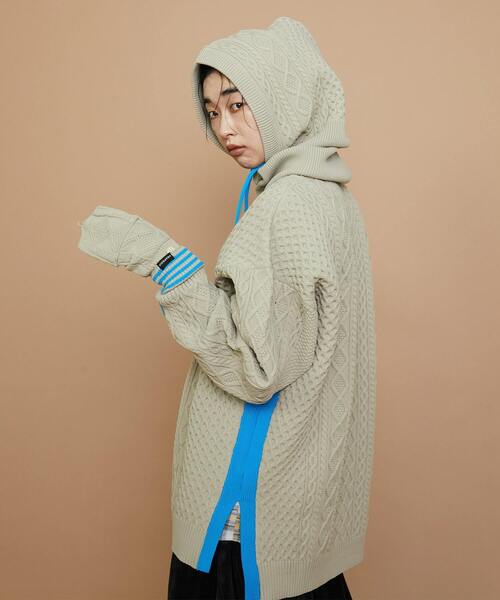 FRAPBOIS（フラボア）の「ネオンフィッシャー グローブ（手袋・レディース・ネイビー/ベージュ・FREE）」の15枚目の写真