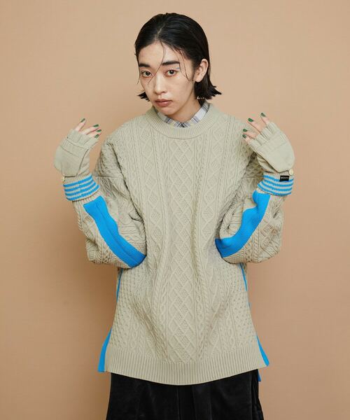 FRAPBOIS（フラボア）の「ネオンフィッシャー グローブ（手袋・レディース・ネイビー/ベージュ・FREE）」の17枚目の写真