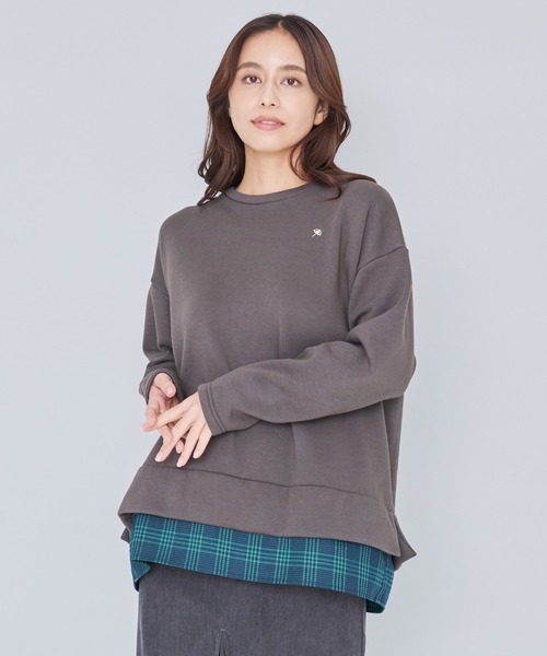 Arnold Palmer（アーノルドパーマー）の「バックリボン チェック ドッキング チュニック（チュニック・レディース・ブラック/チャコールグレー/ライトグレー・M/L/S）」の3枚目の写真