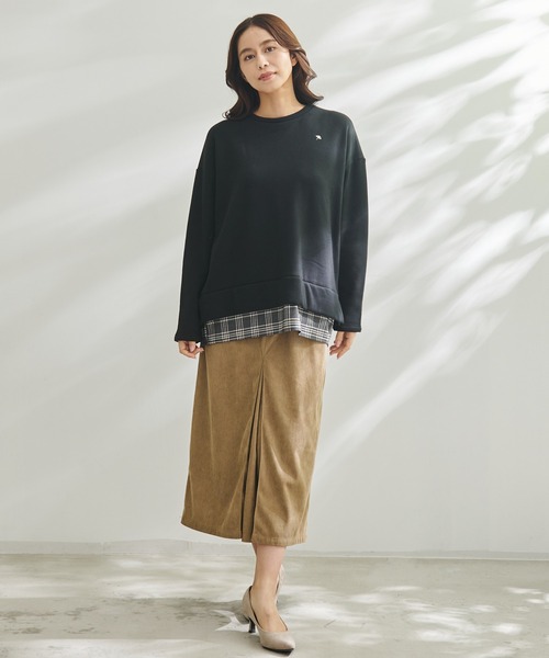 Arnold Palmer（アーノルドパーマー）の「バックリボン チェック ドッキング チュニック（チュニック・レディース・ブラック/チャコールグレー/ライトグレー・M/L/S）」の12枚目の写真