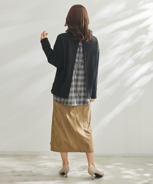 Arnold Palmer（アーノルドパーマー）の「バックリボン チェック ドッキング チュニック（チュニック・レディース・ブラック/チャコールグレー/ライトグレー・M/L/S）」の13枚目の写真