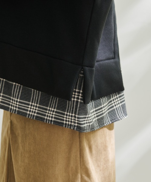 Arnold Palmer（アーノルドパーマー）の「バックリボン チェック ドッキング チュニック（チュニック・レディース・ブラック/チャコールグレー/ライトグレー・M/L/S）」の6枚目の写真
