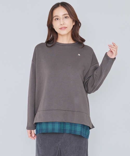 Arnold Palmer（アーノルドパーマー）の「バックリボン チェック ドッキング チュニック（チュニック・レディース・ブラック/チャコールグレー/ライトグレー・M/L/S）」の14枚目の写真