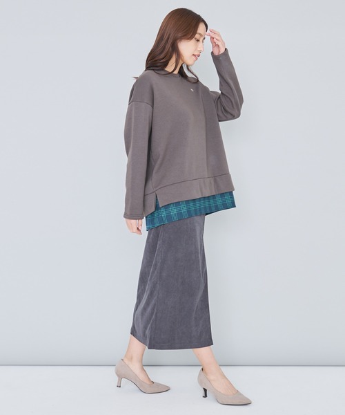 Arnold Palmer（アーノルドパーマー）の「バックリボン チェック ドッキング チュニック（チュニック・レディース・ブラック/チャコールグレー/ライトグレー・M/L/S）」の16枚目の写真