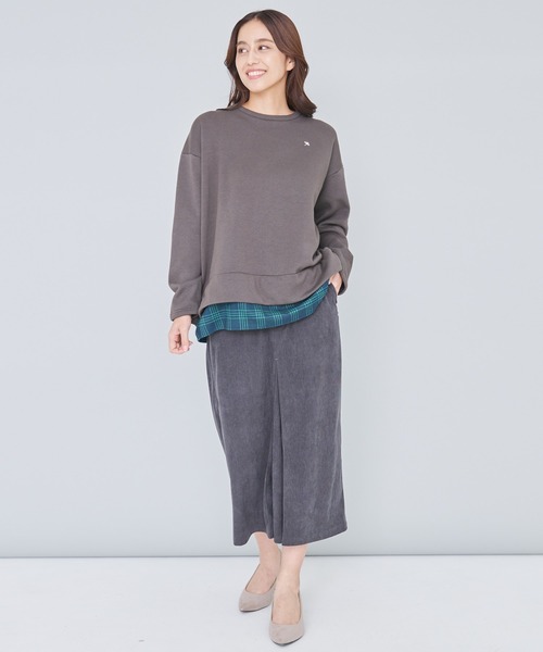 Arnold Palmer（アーノルドパーマー）の「バックリボン チェック ドッキング チュニック（チュニック・レディース・ブラック/チャコールグレー/ライトグレー・M/L/S）」の15枚目の写真