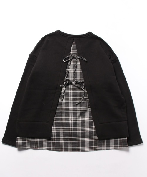 Arnold Palmer（アーノルドパーマー）の「バックリボン チェック ドッキング チュニック（チュニック・レディース・ブラック/チャコールグレー/ライトグレー・M/L/S）」の21枚目の写真