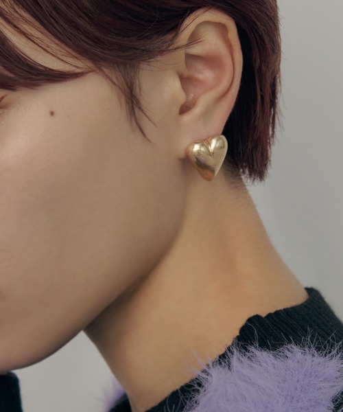 GOLDY（ゴールディ）の「ジグリー メタル ハート ピアス（ピアス（両耳用）・レディース・ゴールド系その他/ゴールド/シルバー/シルバー系その他・FREE）」の4枚目の写真