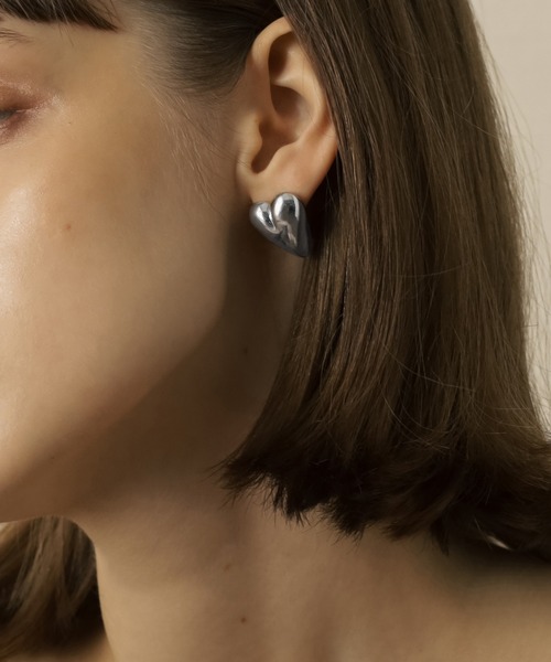 GOLDY（ゴールディ）の「ジグリー メタル ハート ピアス（ピアス（両耳用）・レディース・ゴールド系その他/ゴールド/シルバー/シルバー系その他・FREE）」の2枚目の写真