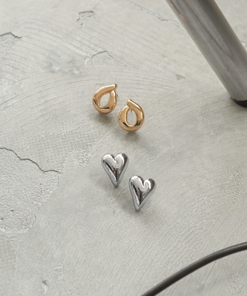 GOLDY（ゴールディ）の「ジグリー メタル ハート ピアス（ピアス（両耳用）・レディース・ゴールド系その他/ゴールド/シルバー/シルバー系その他・FREE）」の9枚目の写真