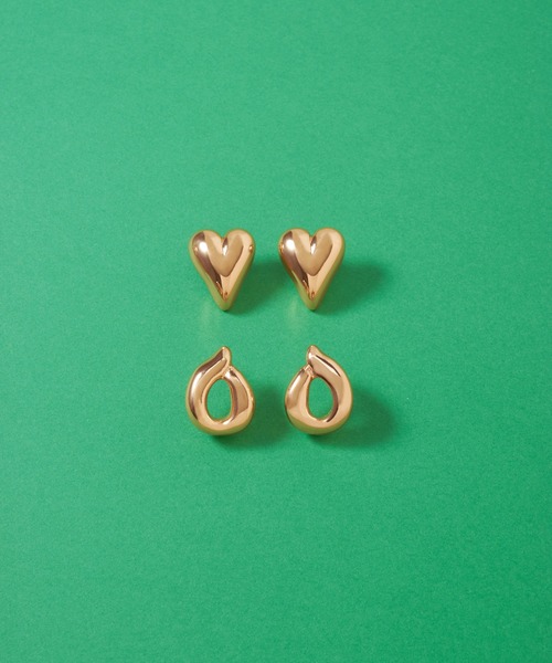 GOLDY（ゴールディ）の「ジグリー メタル ハート ピアス（ピアス（両耳用）・レディース・ゴールド系その他/ゴールド/シルバー/シルバー系その他・FREE）」の10枚目の写真