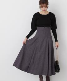 PROPORTION BODY DRESSING | コルセットデザインツイードスカート / 1214120009(スカート)