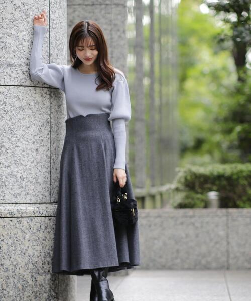 PROPORTION BODY DRESSING（プロポーションボディドレッシング）の「コルセットデザインツイードスカート / 1214120009（スカート・レディース・ブルー/パープル・MEDIUM/X-SMALL/SMALL）」の20枚目の写真