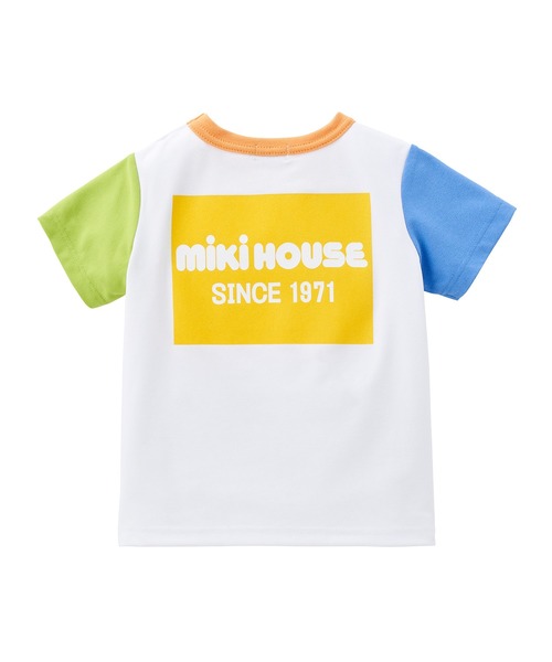 MIKI HOUSE（ミキハウス）の「バックボックスロゴ半袖Tシャツ（T
