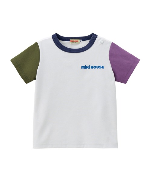 MIKI HOUSE（ミキハウス）の「バックボックスロゴ半袖Tシャツ（T